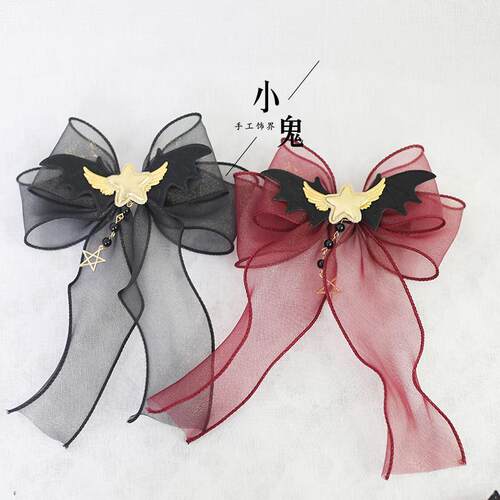 万圣节黑暗系巫女帽发箍l