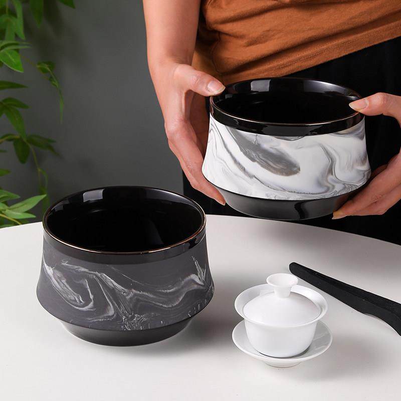 茶洗轻奢陶瓷大号高级感家用茶台废水盂建水高端笔洗茶杯碗茶渣缸,餐饮具,茶道/零配,淘宝优惠券,粉丝福利购,淘宝优惠卷