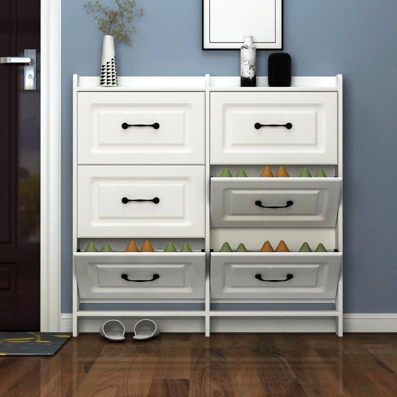 超薄款鞋柜家用门口窄边极薄欧式13cm14厘米12公分翻斗式入户门后