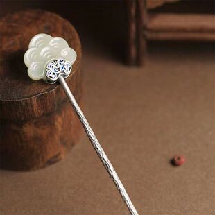 新款梦华录祥云s925银步摇发簪女夏天古风高级感盘发钗子发钗簪子