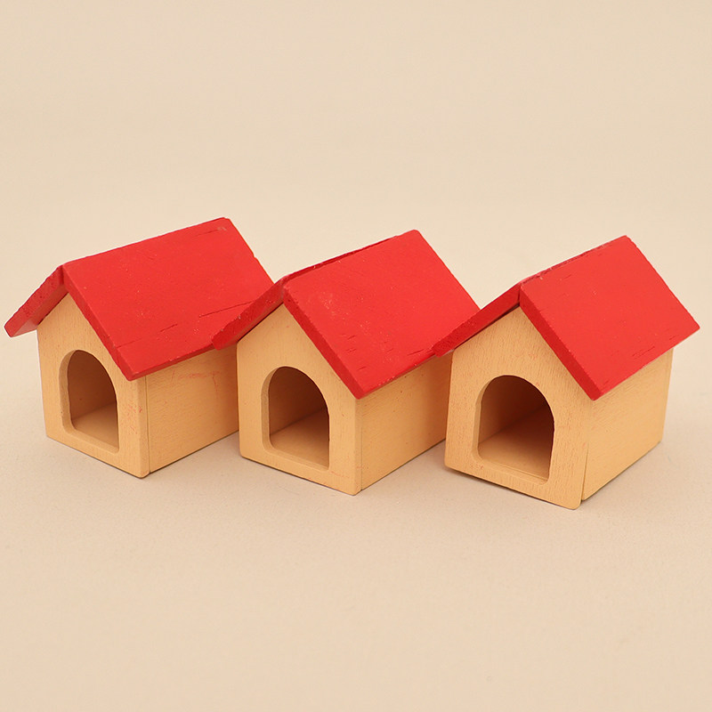 1:12娃娃屋微缩木质小房子宠物狗窝BJD场景配件仿真动物狗粮模型,玩具/童车/益智/积木/模型,家居/生活场景,淘宝优惠券,粉丝福利购,淘宝优惠卷