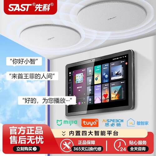 环绕家庭影院嵌入式智能吸顶音响