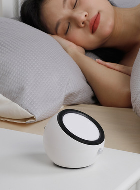 亚马逊便携白噪音睡眠仪 婴儿音乐呼吸灯安抚仪 人体感应灯助眠仪