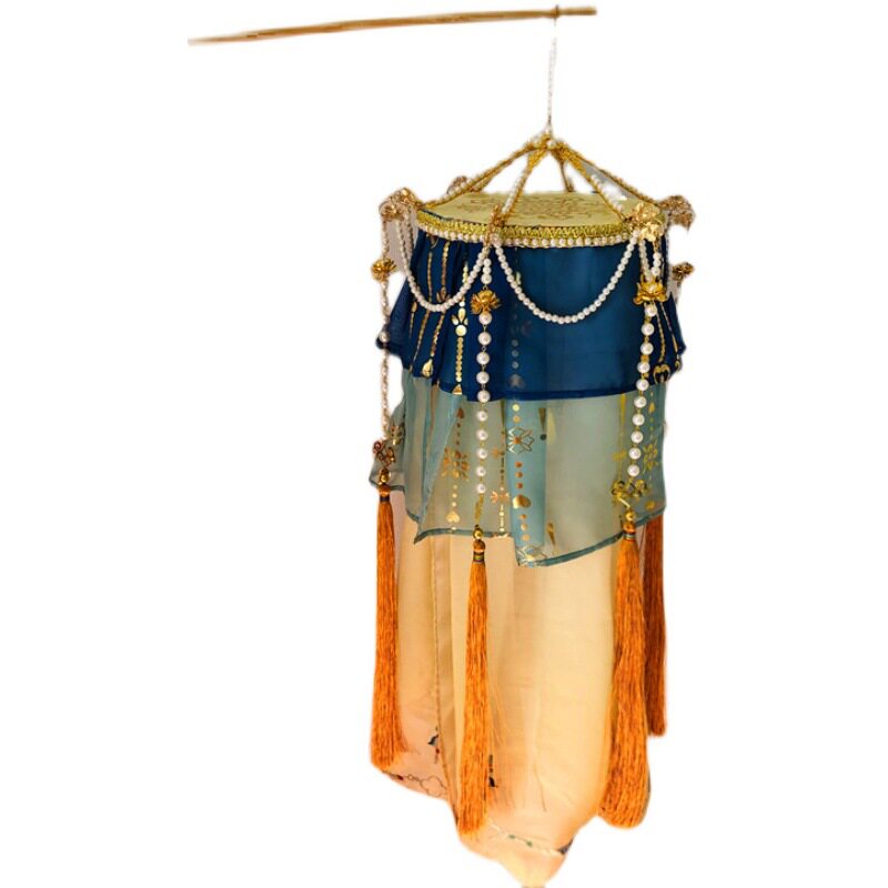 绛纱灯传统复原明制宫灯仿古画古风手提灯笼汉服配饰拍摄道具纱灯