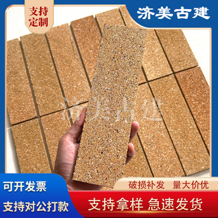 济美长条手工砖薄片砖烧结砖耐火砖切片连锁服装店墙面耐火砖批发