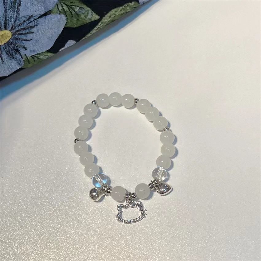 设计师款海蓝宝水晶白月光手链kt甜美轻奢小众高级精致礼物手饰,饰品/流行首饰/时尚饰品新,手饰/手串,淘宝优惠券,粉丝福利购,淘宝优惠卷