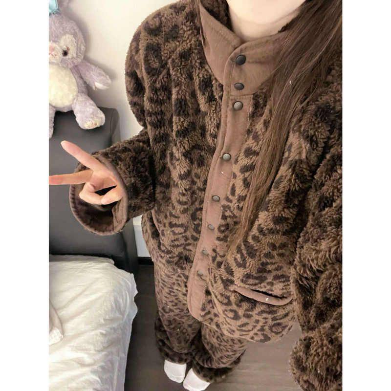 法式复古毛绒保暖睡衣女2025秋冬季新款大码加厚珊瑚绒家居服套装,女士内衣/男士内衣/家居服,睡衣/家居服套装,淘宝优惠券,粉丝福利购,淘宝优惠卷