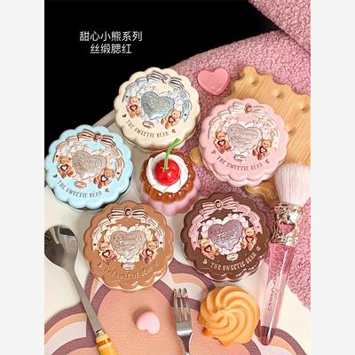 花知晓甜心小熊丝缎浮雕