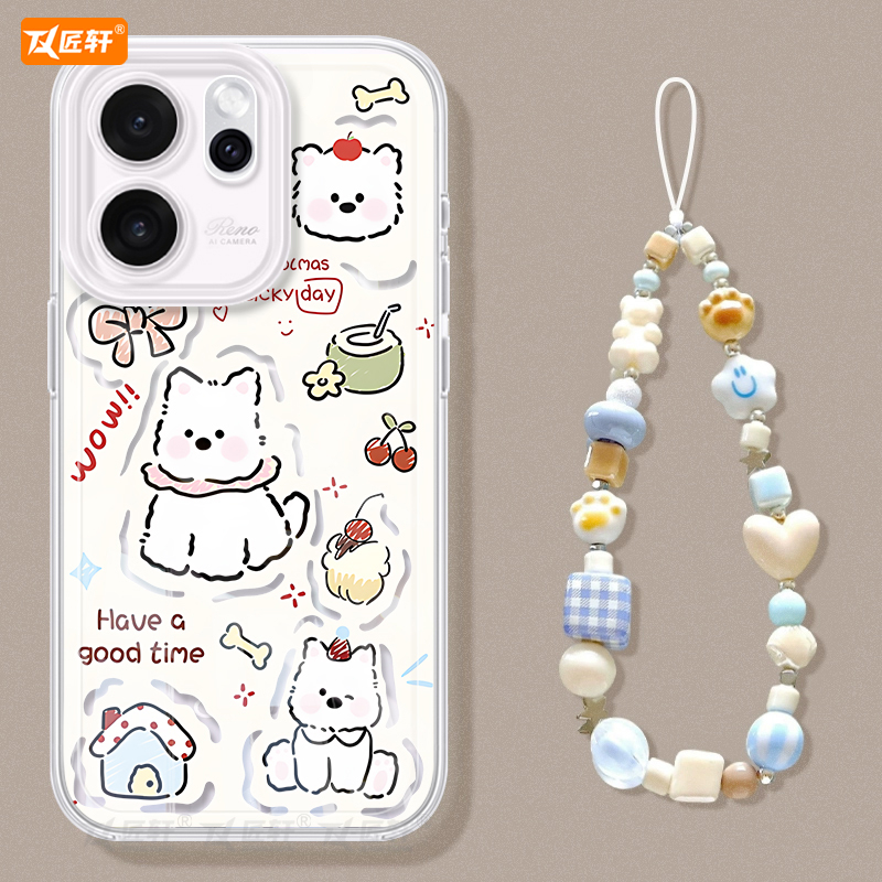 匠轩OPPOReno15TPU卡通潮牌羽纱