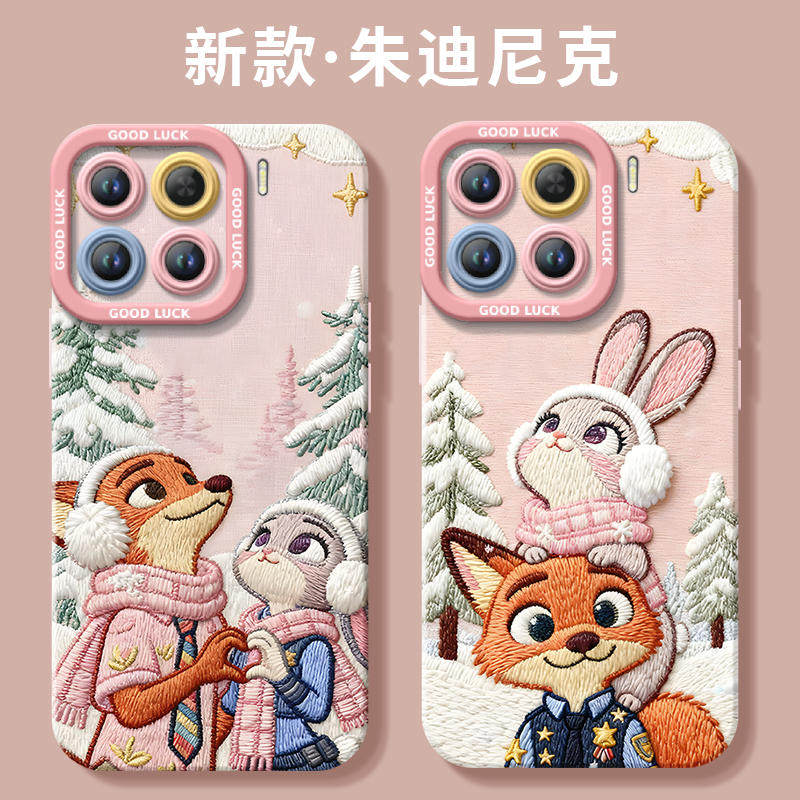 疯狂动物城尼克朱迪硅胶软壳