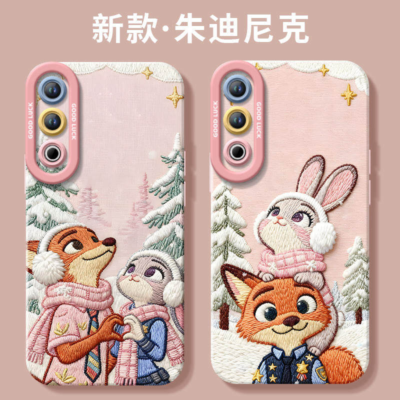 疯狂动物城尼克朱迪硅胶软壳