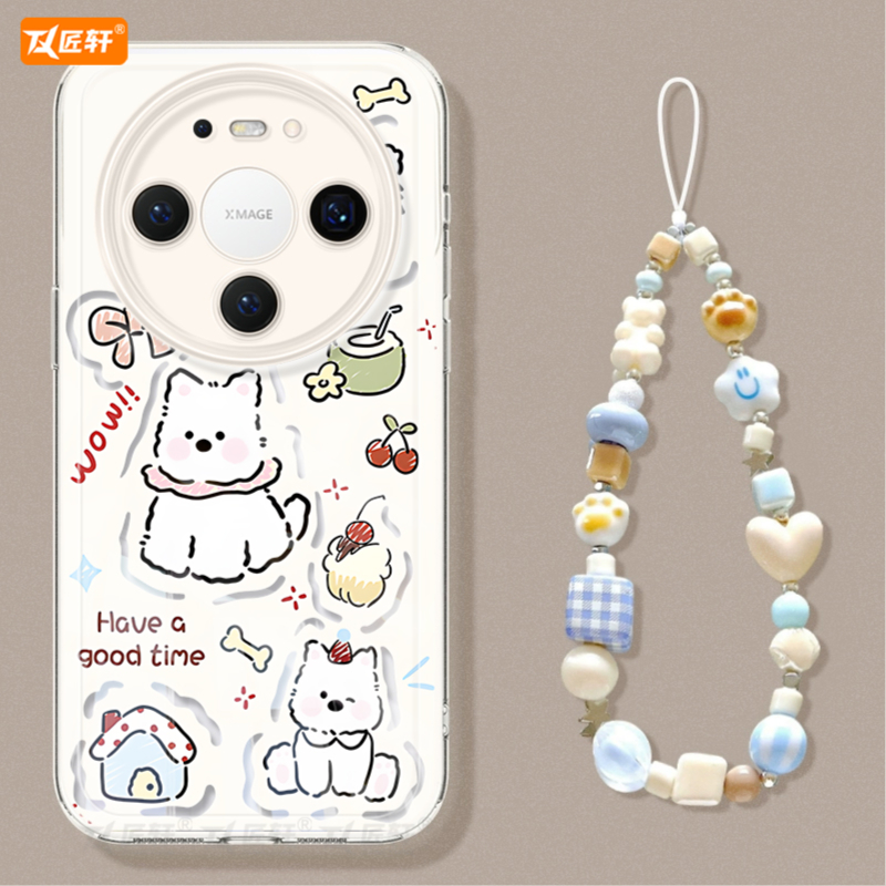 匠轩华为Mate80TPU卡通潮牌羽纱