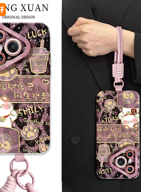 招财猫适用华为Pura70手机壳P70pro套p60pro新款全包p50蛇年p40外壳p7o加p30por新年款p20pr0十p10plus