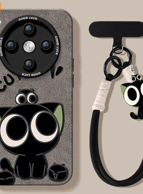 可爱小猫适用oppofindx8s手机壳新款findx7套findx8ultra带挂绳硅胶findx8s+镜头保护oppo高级findx8pro防摔