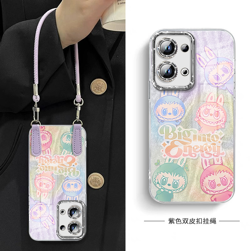 【自带闪粉镜头膜】羽纱防摔壳