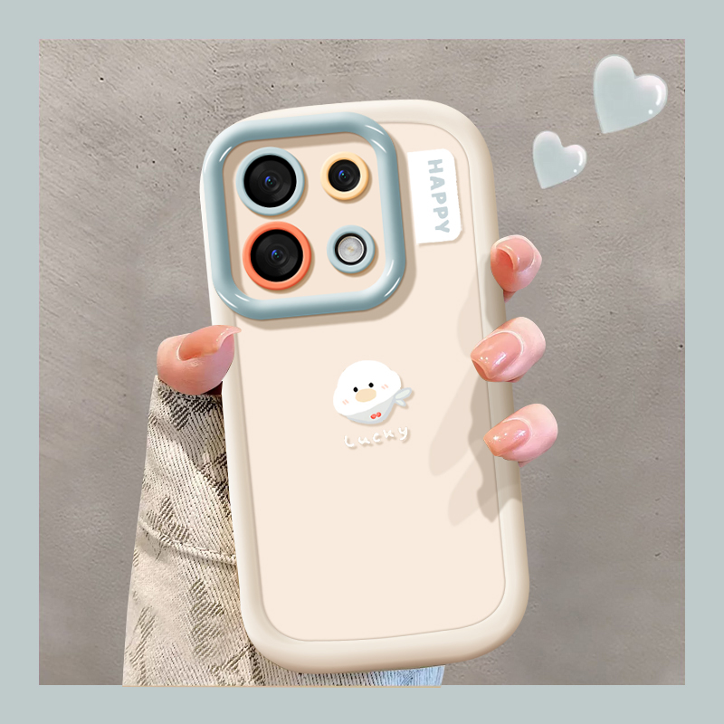 韩风奶白适用OPPOReno13手机壳Reno13新款OPPO全包防摔0PP0硅胶opopreno保护13套poopreno男opreno女Reon外壳