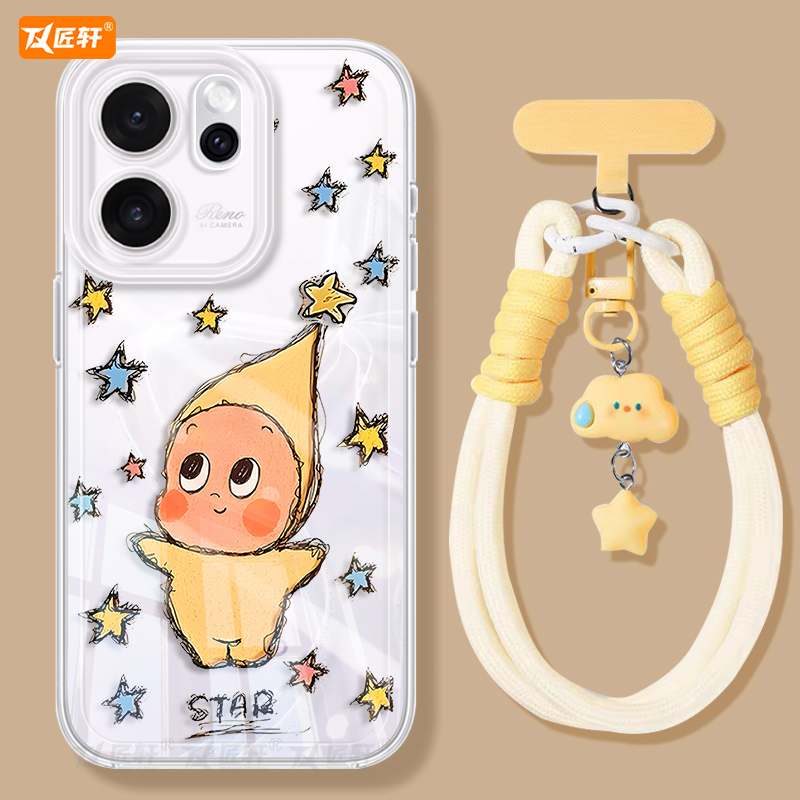 匠轩OPPOReno15TPU卡通潮牌羽纱