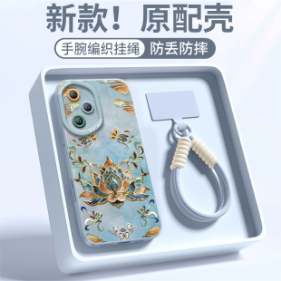 100液态200硅胶50保护80镜头20s青春版 敦煌莲花适用华为荣耀400手机壳300pro新款 90全包70专用外壳30软60