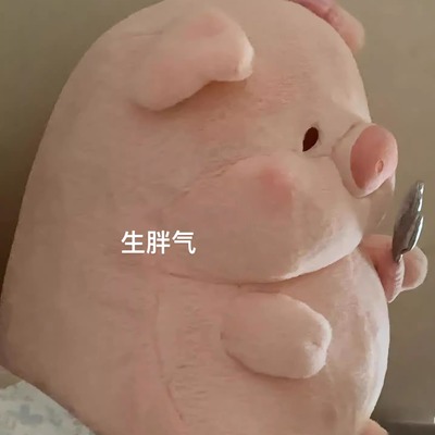 可爱lulu猪毛绒玩具大号抱抱猪床上靠枕治愈系贪吃猪玩偶生日礼物