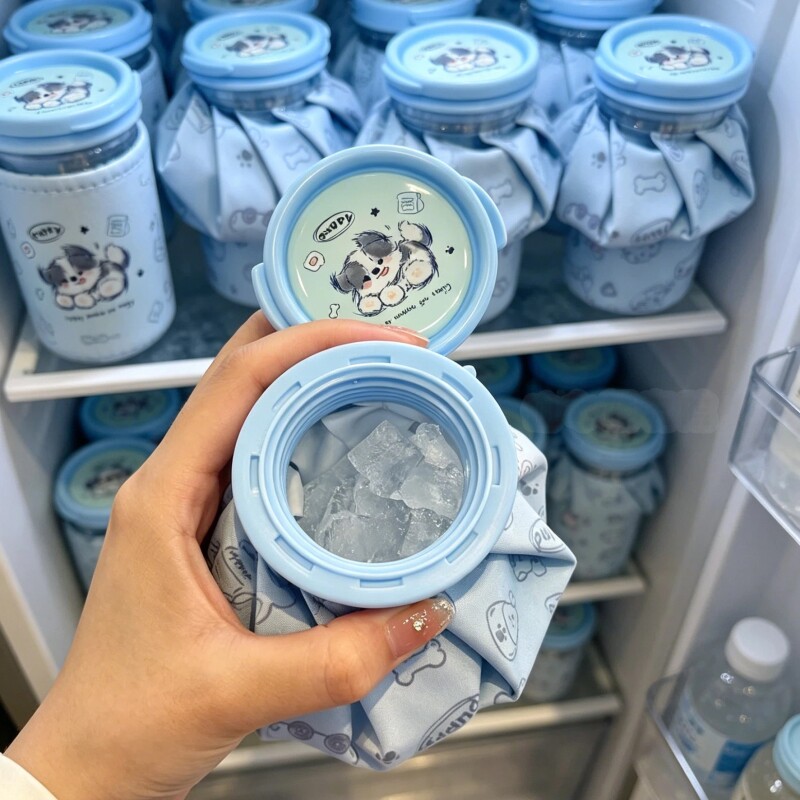 解暑神器冰袋重复使用家用散热冰敷便携式可折叠布艺冷敷冰块冰包