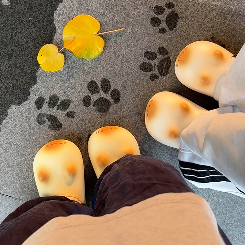 猫咪棉拖鞋女冬外穿包头拖防水家居室内创意可爱厚底防滑加绒保暖