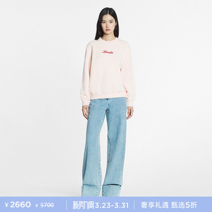 女士春夏简约休闲长袖 LANVIN浪凡 刺绣LOGO套头卫衣 6期免息