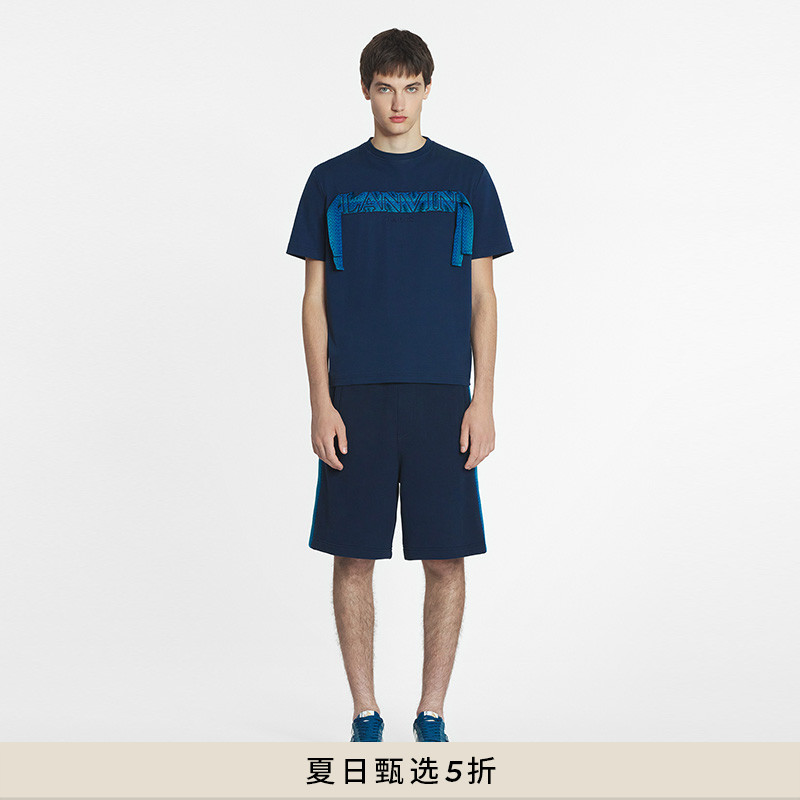 【夏日甄选】LANVIN浪凡 2025年春夏新品男士刺绣LOGO短袖T恤