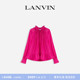 衬衫 LANVIN浪凡 优雅雪纺衫 木耳领系带花苞长袖 女士春夏季 法式