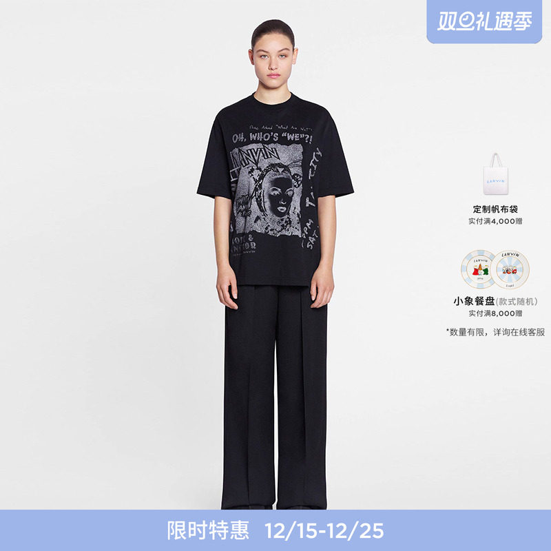 浪凡男女同款LOGO印花T恤