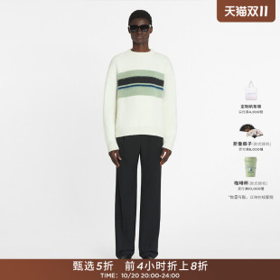 男士 2025新品 LANVIN浪凡 撞色条纹针织衫 折扣甄选