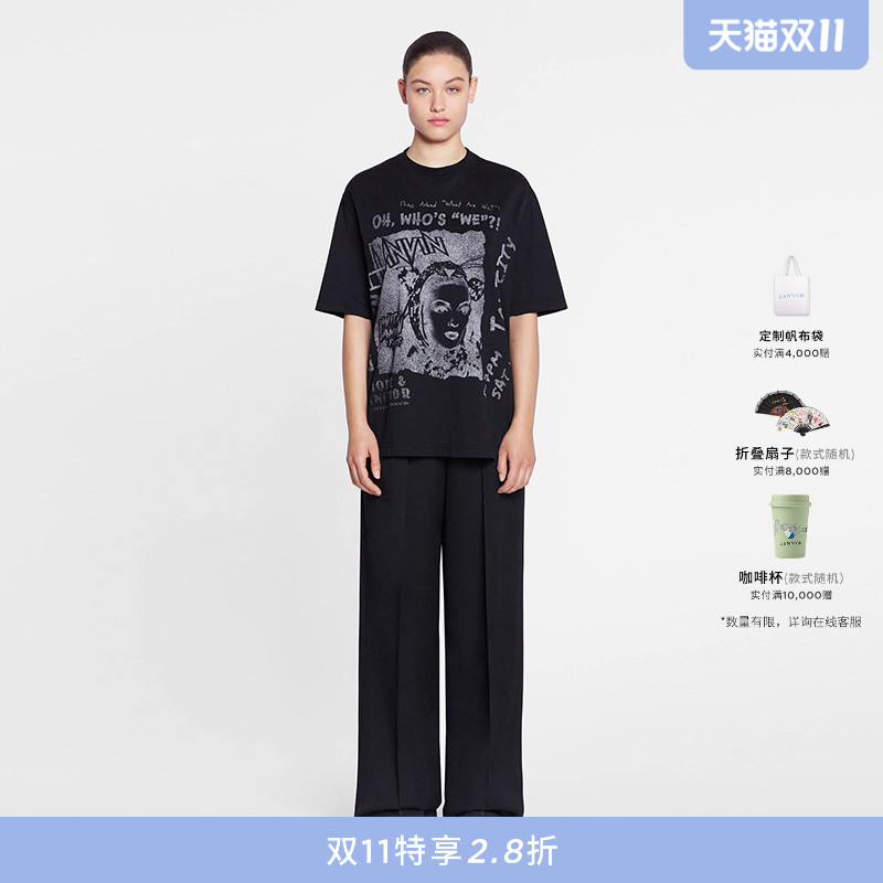 浪凡男女同款LOGO印花T恤