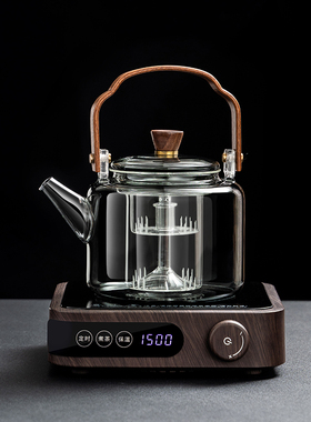 雅功黑晶炉煮茶炉煮茶器小型烧水壶泡茶专用养生煮茶壶快煮壶套装