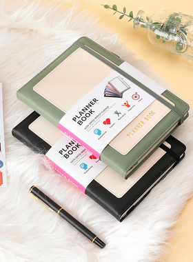 weeks本手帐本方格内页周计划本网格时间管理记录本日记本效率计划日程本笔记本子planner自律打卡点阵月计划