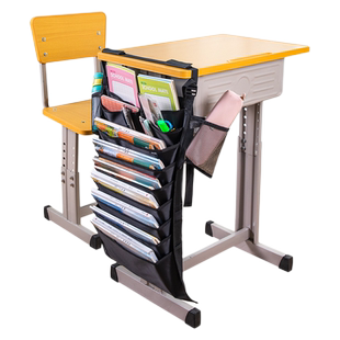 加厚牛津布挂书袋高中学生书袋课桌收纳学生课书桌书本收纳挂书袋大容量男女多功能课桌收纳袋挂袋防滑放书袋