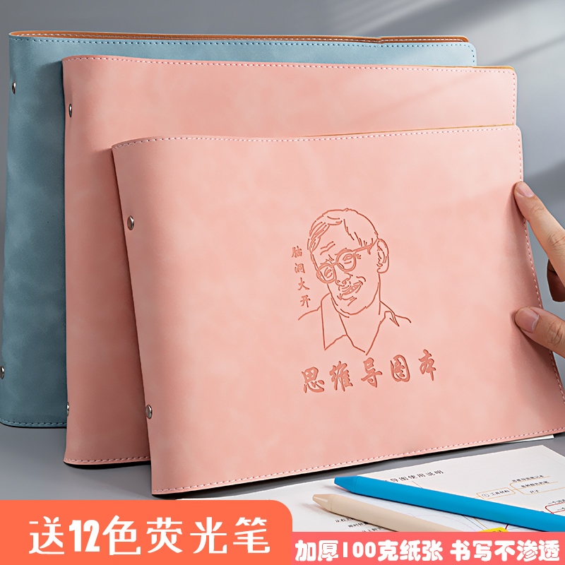 简约导图横向B5康奈尔模版笔记本