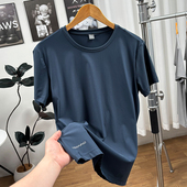 冰爽丝滑 夏季 男士 迪家平替 轻薄透气吸湿排汗运动圆领短袖 T恤男