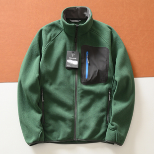 轻量化防风保暖双面摇粒绒内搭中间层男女同款户外连帽抓绒衣外套