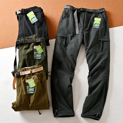 德国订单加绒加厚休闲长裤多袋