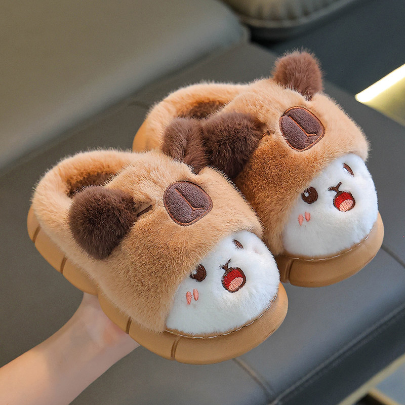 卡皮巴拉儿童棉拖鞋秋冬季男女童保暖加绒中大童亲子宝宝包跟棉鞋,童鞋/婴儿鞋/亲子鞋,儿童棉拖鞋,淘宝优惠券,粉丝福利购,淘宝优惠卷