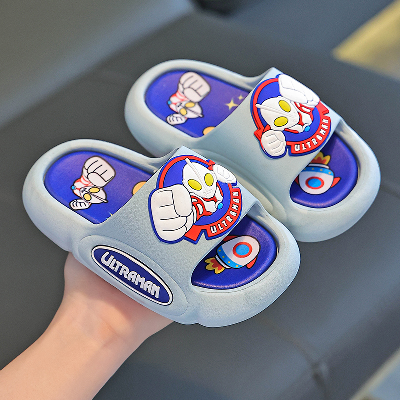 奥特曼儿童拖鞋夏季男童居家室内小男孩防滑软底中大童宝宝凉拖鞋