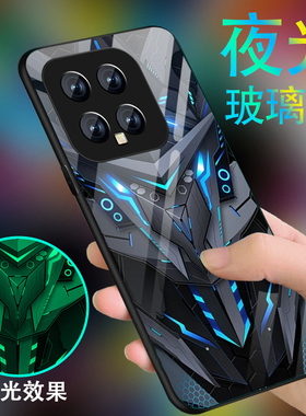 黑色战士适用小米14手机壳13男MI12pro新款11ultra炫酷12X夜光玻璃12S全包lite防摔12tpro潮至尊青春版高级套
