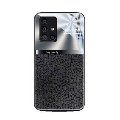 适用三星a71手机壳男女Galaxy A51新款note10/8/9/20防摔+至尊版钢化玻璃5g全包plus高级纹理潮牌个性硅胶套