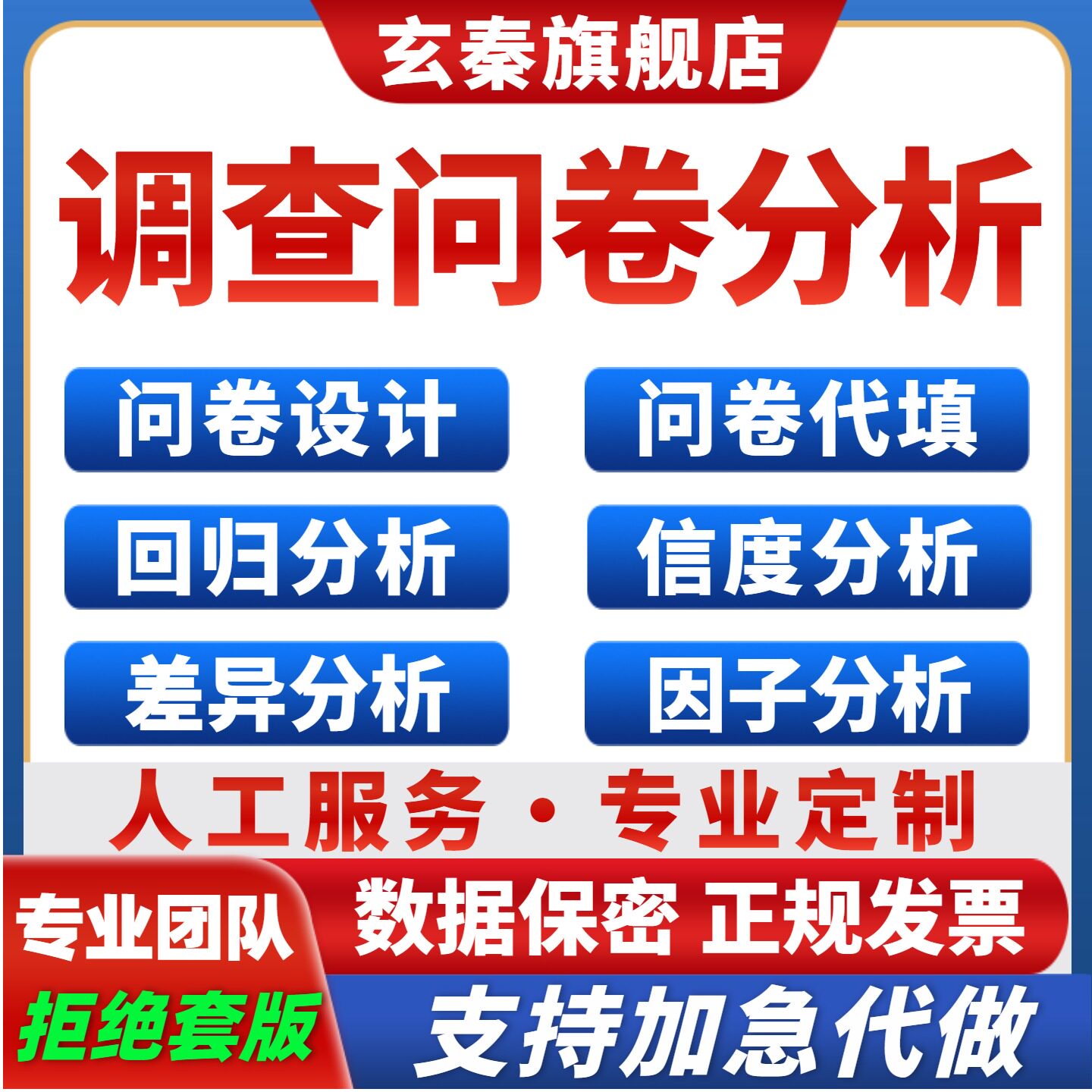 问卷代填设计模版帮做spss回归信度数据分析统计调查收集调整修改图片
