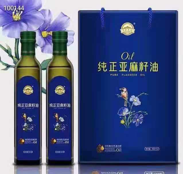 会销礼品高档500ml纯正亚麻籽油