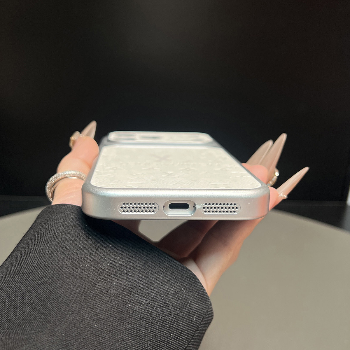 AI按键全包适用苹果17promax手机壳秒变16防摔15新年14白色轻奢简约皮质带镜头膜男女新款网红老花爆款