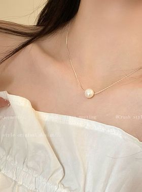时尚百搭项链夏季新款轻奢高级设计感ins小众配饰气质极细锁骨链