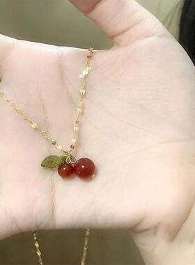 小红书推荐小樱桃项链女