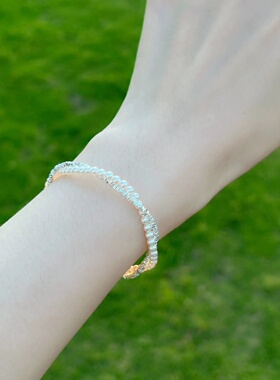 轻奢碎银子珍珠双层手链