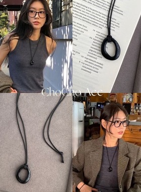 小众高级感百搭几何吊坠项链