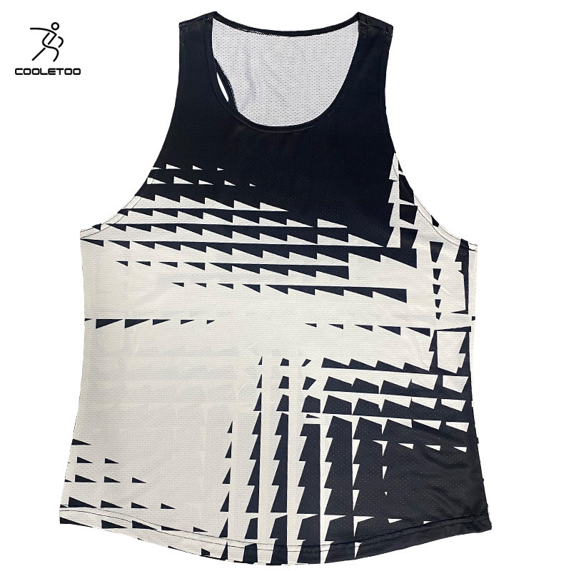 马拉松男女渐变背心运动会比赛服田径体育生速干透气薄款运动背心
